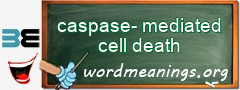 WordMeaning blackboard for caspase-mediated cell death